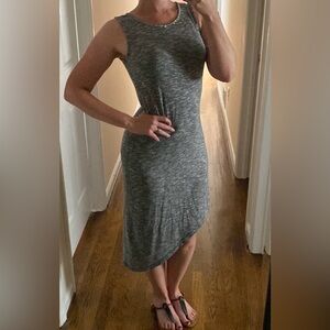 Asymmetrical Gray Tank Dress